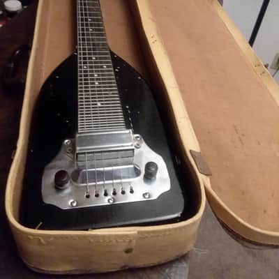 Vintage Electric 6-String Lap Steel Art Deco Guitar with original case 40's-50's image 1