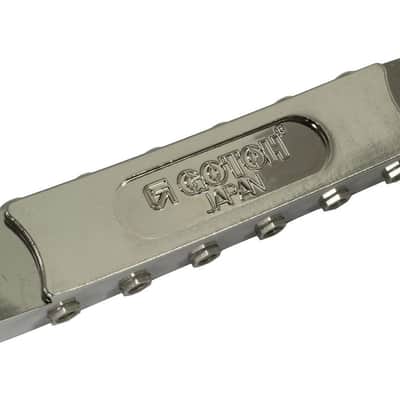 GOTOH GE103B-T Guitar Bridge with large metric posts Nickel image 4