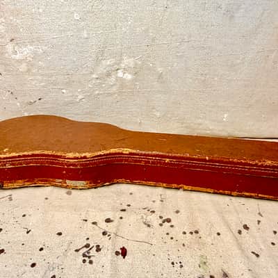 1950's Gibson Les Paul Guitar Case Brown-Pink Lifton 4 Latch Flat Top ~1952-1954 image 21
