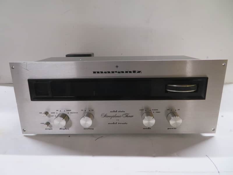 Marantz Model Twenty Stereo Tuner early 1970's - silver faceplate image 1