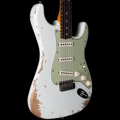 Fender Custom Shop 1961 Stratocaster Heavy Relic Rosewood Board Aged Olympic White R120236 image 3
