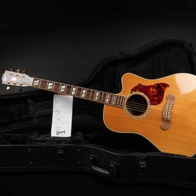 2017 Gibson Songwriter Deluxe Studio EC Rosewood - Antique Natural | USA All Solid Dreadnought Acoustic Guitar Pickup Cutaway | CoA OHSC image 2