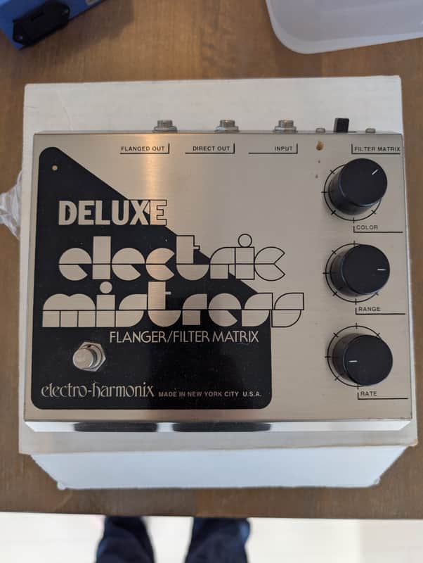 Electro-Harmonix Deluxe Electric Mistress Reissue with 24V Adapter 2008 - 2014 - Silver / Black image 1