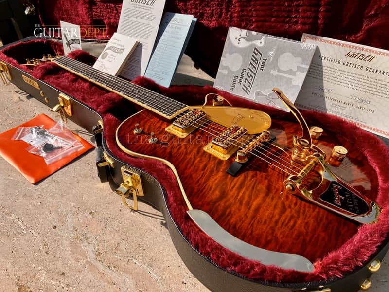 ✮AMAZING✮2023 Gretsch G-6134T GQM Limited Edition PENGUIN✮QUILT FORGE GLOW✮£3899 image 1