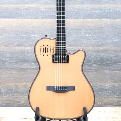 Godin A6 ULTRA Mahogany Deluxe Natural HG "B-Stock" Electro-Acoustic Guitar w/Bag image 2