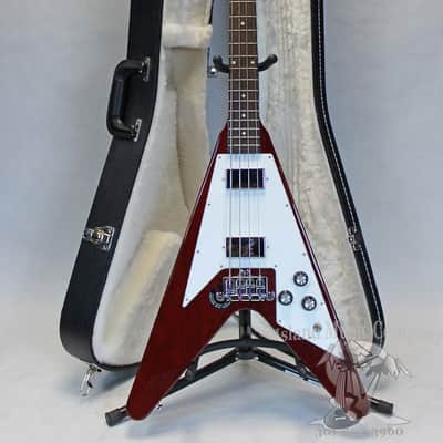 Gibson Flying V 4 String Bass Guitar Cherry Finish with Hardshell Case image 1