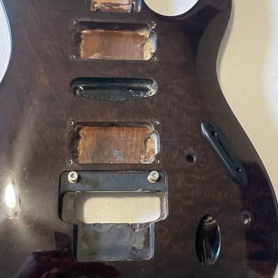 2000's Korean Ibanez S470QS S Series Transparent Black Quiltd Guitar Body LO-TRS Tremolo Ready image 6