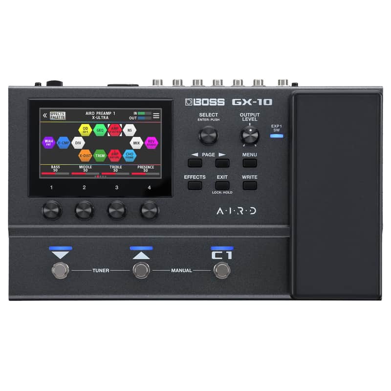 BOSS GX-10 | Compact Guitar & Bass Effects Processor | GX-100 Sound Engine | Colour Touch Display | 32 Amp Types & 170 BOSS Effects | Multi-mode Footswitches & Expression Pedal | AIRD Technology image 1