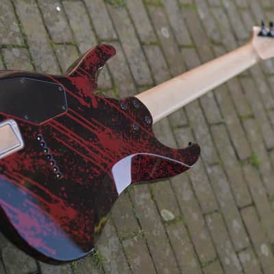 ESP USA M-7 HT Baritone - Blood Splatter image 7