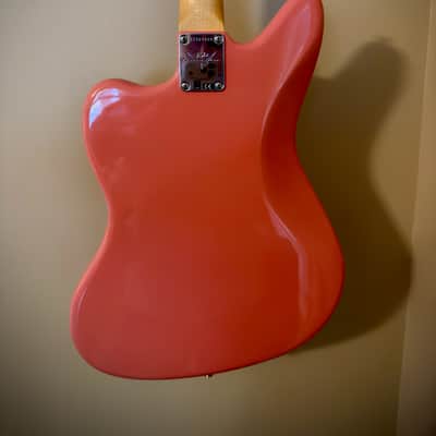 Fender Fender Custom Shop Jaguar - Time Machine (1966 Deluxe Closet Classic) 2023 - Nitro Tahitian Coral Body, Olympic White Headstock image 10