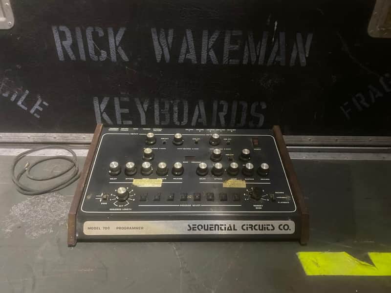 Sequential Circuits Model 700 Programmer Drum Machine owned and used by Rick Wakeman of YES 1979 Bla image 1