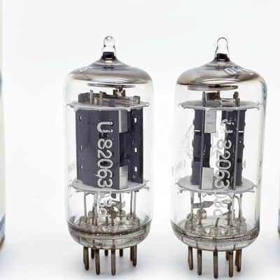 2 x NOS Telefunken ECC802S Test V.STRONG & BALANCED ◇Diamond Triode Vacuum Tubes image 6