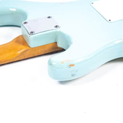 1962 Fender Stratocaster Daphne Blue Owned by Brian Setzer image 7