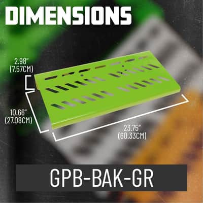 Gator Cases GPB-BAK-GR Large Aluminum Pedal Board with Carry Bag (Green) image 4