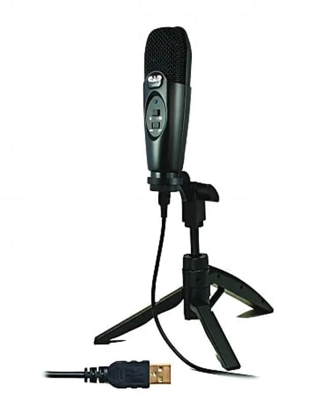 New Old Stock W/Free Pop Filter CAD U37 USB Condenser Microphone 2010s - Nickel image 1