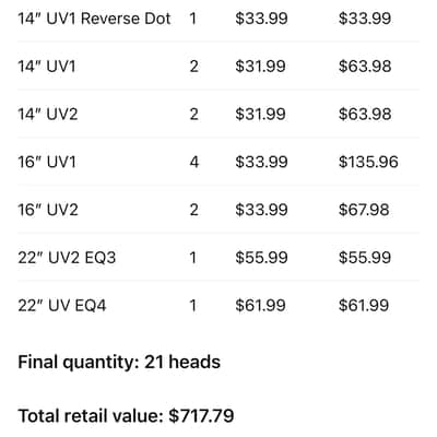 Immagine 50% Off: 21-Piece EVANS UV Bundle - 3