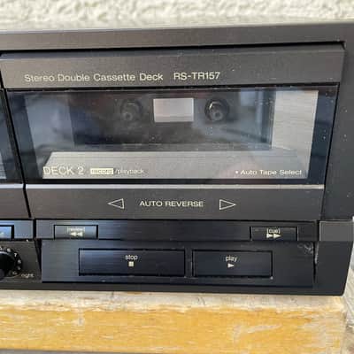 Vintage Technics RS-TR157 Stereo Double Cassette Deck 90s For Parts Or Repair image 8