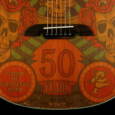 New! Alvarez Grateful Dead 50th Anniversary Montage Acoustic Guitar image 3