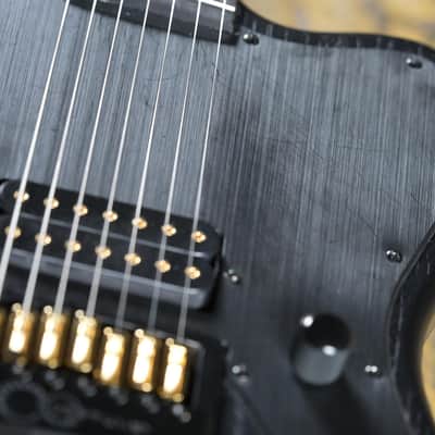ESP LTD Alex Wade AW-XJ7 Baritone Evertune - Black Open Grain Satin - Demo image 8