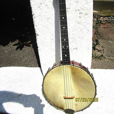 Vega Tenor Banjo, 1920's, Groton, Ct., 11" Head, Tone Ring, 18 Frets, Interesting image 1