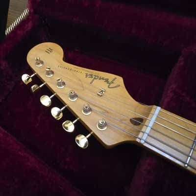 Rare! 1993 Fender Japan Custom Edition 50's Stratocaster ST57G Charcoal Red image 10