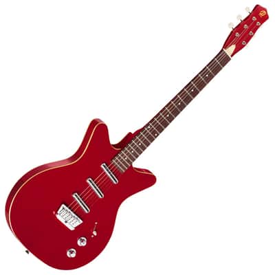 Danelectro TRIPLE DIVINE - RED Double Cutaway Shorthorn Shape Semi-Hollow Body C Shape Neck 6-String Electric Guitar image 3