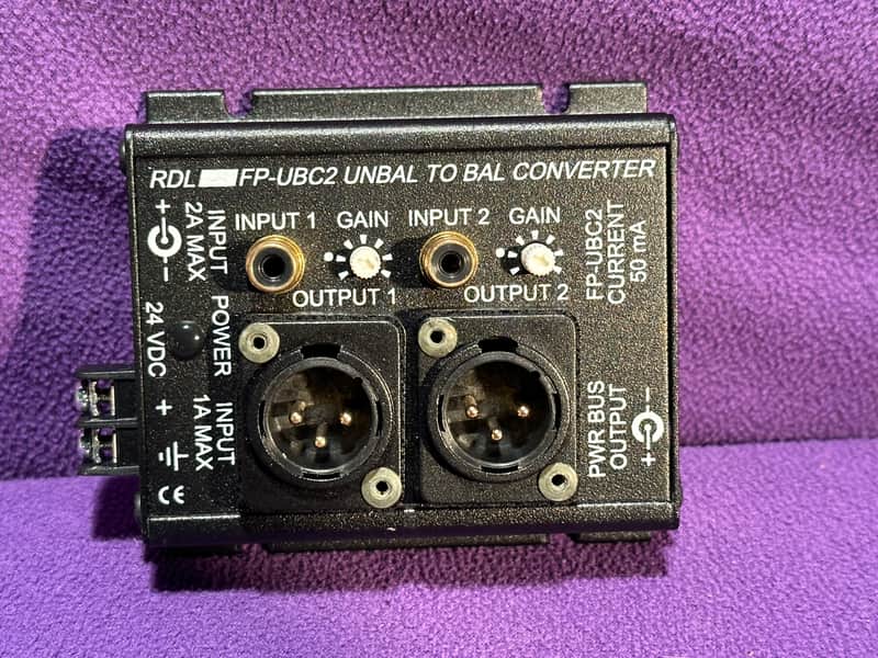 RDL FP-UBC2 unbalanced to balanced converter. Professional tool! Incl. PSU ! image 1