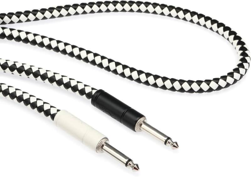 Fender Professional Series Straight to Straight Instrument Cable - 10 foot Checkerboard image 1