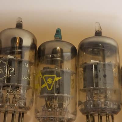Sylvania etc. Pair (2) 6U8A AT1000 TESTED Vacuum Tube 6U8 triode pentode [adapts to 7199] Audio 1953-1975 image 4