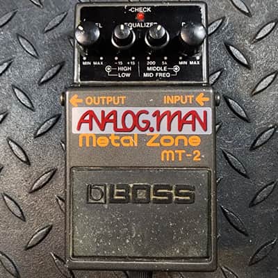 Boss Modded MT-2 Metal Zone Analogman Pro Mod Metal Distortion image 1