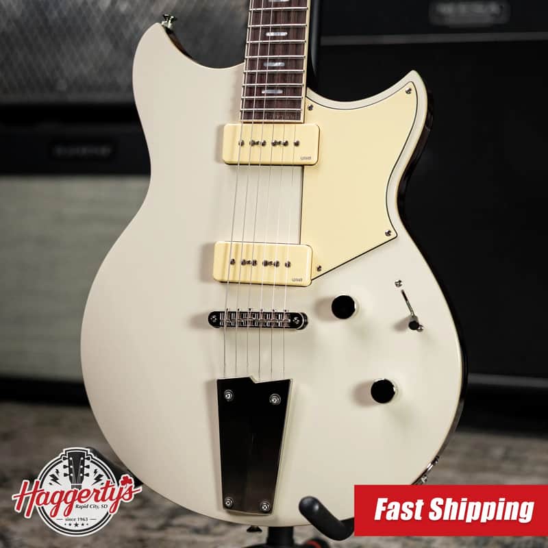 Yamaha Revstar RSS02T P-90 Electric Guitar - Vintage White with Gig Bag image 1