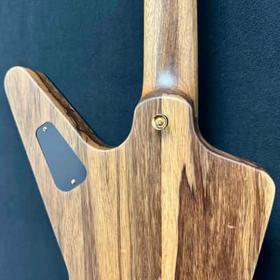 Dean Guitars - USA -ML - Custom - Black Limba Oil Finish (Korina) - Seymour Duncan Jazz & Jeff Beck / with Black Pickup Rings - Slim D Neck Profile - Reverse 6 Inline Headstock - Jumbo Jeskar Frets - Gold Hardware - w/OHSC - Call for Best Price !!! image 12