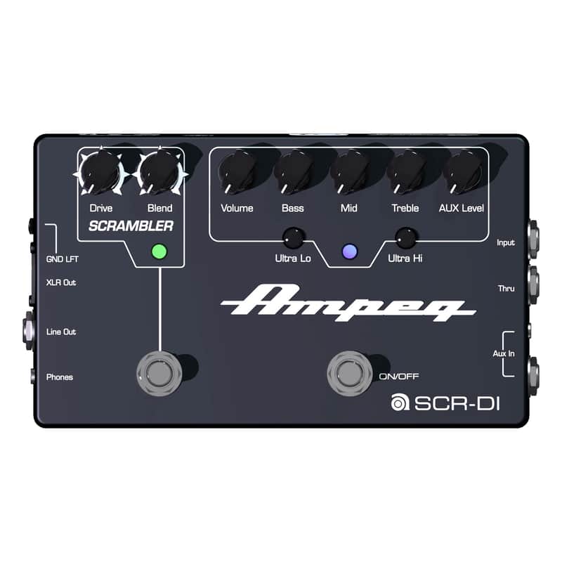 Ampeg SCR‑DI Bass DI Preamp with Scrambler Overdrive Pedal image 1