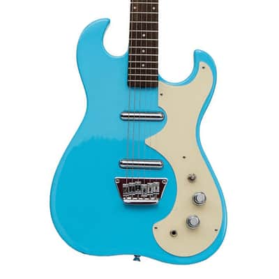 Silvertone 1449 Series Double Cut Guitar - Light Blue image 1