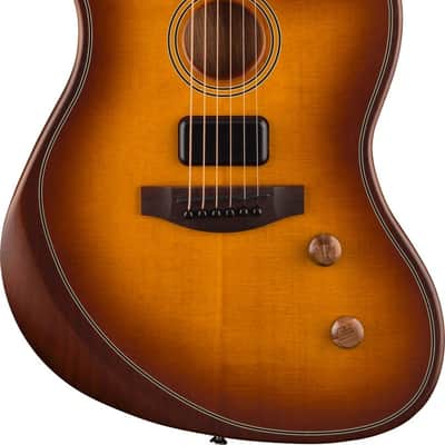 Fender Acoustasonic Standard Jazzmaster Honey Burst image 1