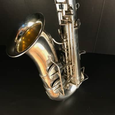 Alto saxophone René Guénot French - Silver plated image 4