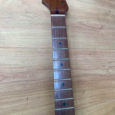 Luthier made Lefty Strat Neck Rare Wood Aguano Masha image 8