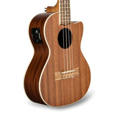 Lanikai Mahogany Cutaway Electric Tenor Ukulele +FREE Deluxe Padded Bag Included | Authorized Dealer Bild 2