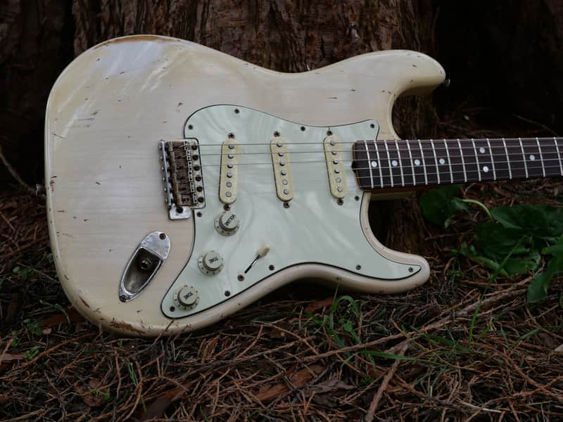 1965 Hendrix Replica Vintage Strat Blonde Relic Custom Build -Fender AY Pickups - Very Good