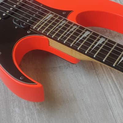 1980's Ibanez Japan RG-575 Reverse Headstock Superstrat (Five Alarm Red) image 7