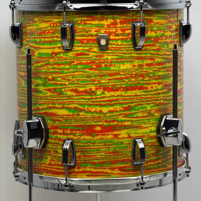 Ludwig 12x18"/8x12"/14x14" Classic Maple 'Jazzette New Yorker' Drum set - Citrus Mod image 7