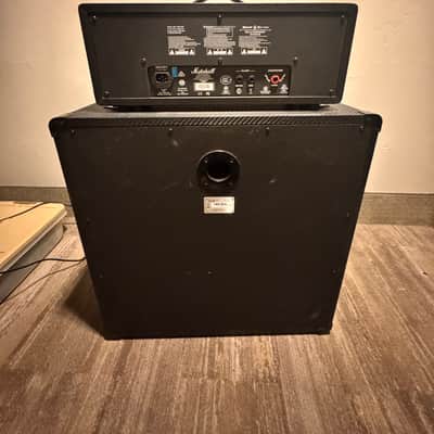 Marshall MG412ACF 120-Watt 4x12" Angled Guitar Speaker Cabinet 2011 - 2018 - Black Carbon Fiber image 2