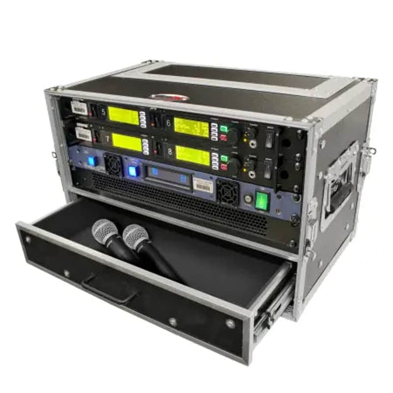 ProX XS-WM4U2DRMK2 | 4U Rack Case with 2U Drawer | 12in Deep ATA Flight Case image 1