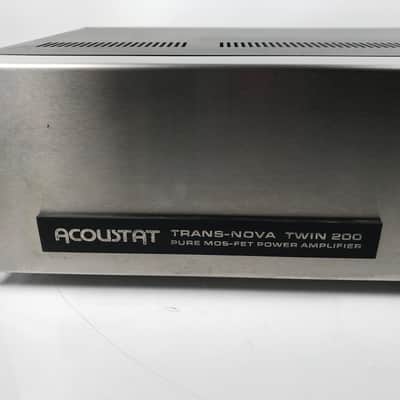 Acoustat Trans-Nova Twin 200 Power Amplifier image 3