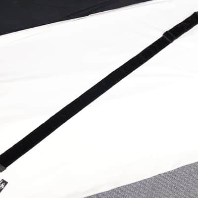 LM 2" Crushed Velvet BLACK guitar STRAP - Comfortable, Soft - NEW image 2