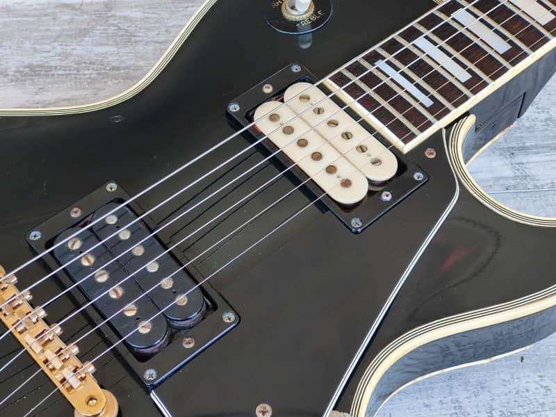 1976 Aria Pro II Japan LC-500 Les Paul Custom (Black/Ebony) | Reverb
