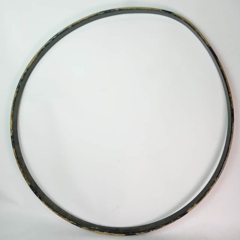 Slingerland 30"COW Chrome-Wood Concert Bass Drum Hoop Rim Marching Parade 60s US image 1