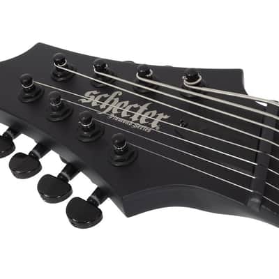 Schecter PT-8 MS Black Ops LH - Satin Black Open Pore (625) image 10