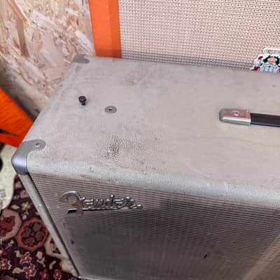Vintage 1960s Fender USA Blonde 2x12 Guitar Amplifier Cabinet Celestion G12M-70 image 8