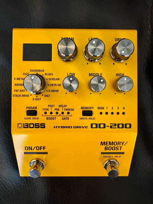 Boss OD-200 Overdrive 2019 - Present - Orange image 1